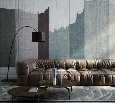 STDM30013 Nordic Wood Panels Mural Wallpaper by SJK