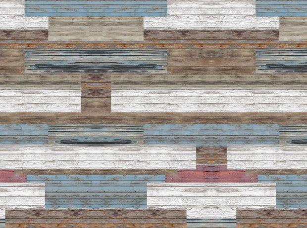 STDM30014 Nordic Horizontal Wood Panels Mural Wallpaper by SJK