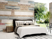 STDM30014 Nordic Horizontal Wood Panels Mural Wallpaper by SJK