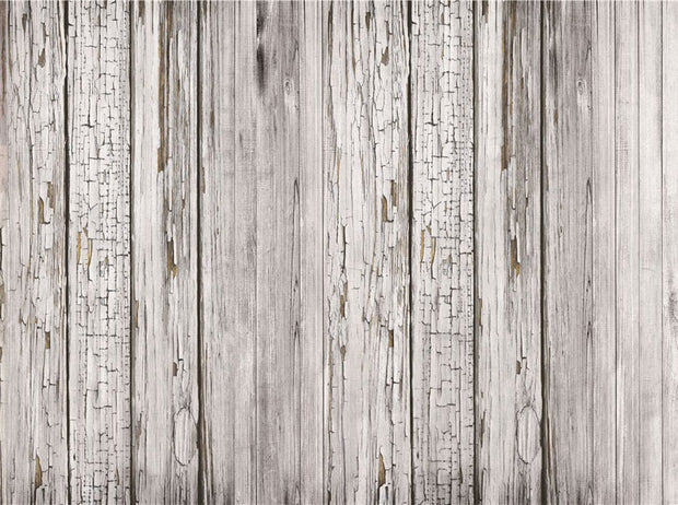 STDM30017 Nordic Grey Mottled Wood Panels Mural Wallpaper by SJK