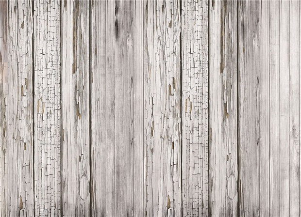 STDM30017 Nordic Grey Mottled Wood Panels Mural Wallpaper by SJK