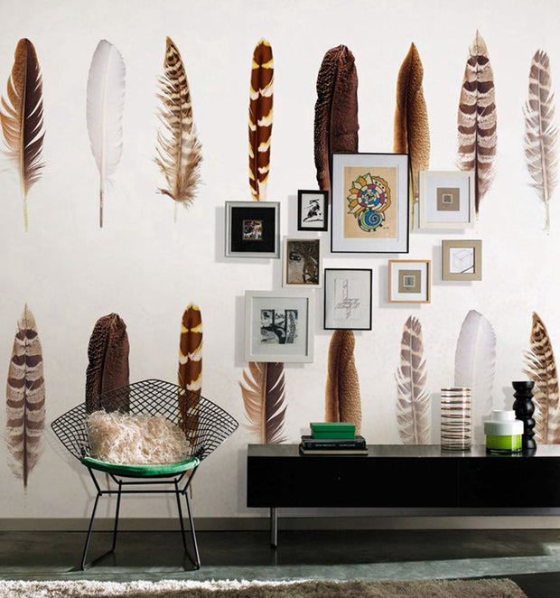 STDM30034 Feather Mural Wallpaper by SJK